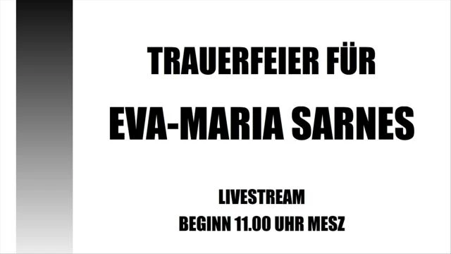 Trauerfeier Eva-Maria Sarnes 1. Oktober 2025
